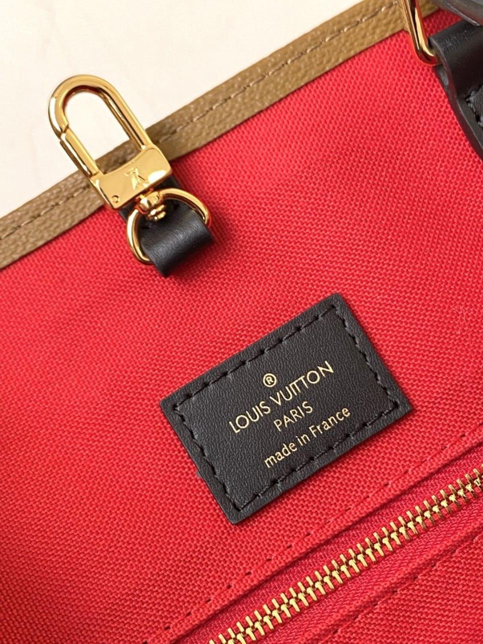 Louis Vuitton Onthego GM Tote Bag Monogram Giant Reverse Canvas Shoulder